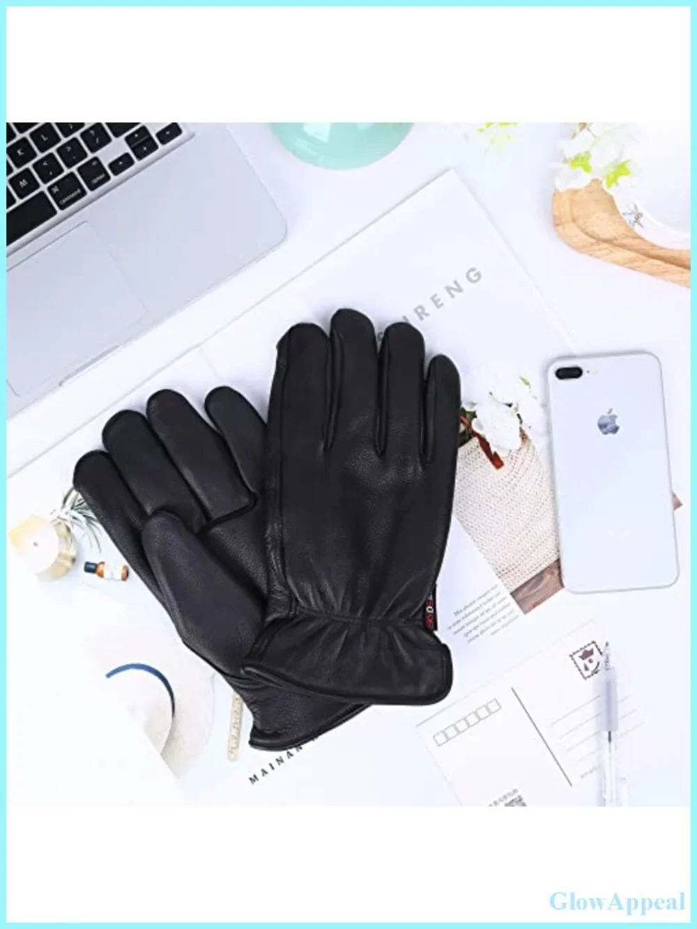 Genuine Deerskin Leather Work Gloves 100G 3M Thinsulate Thermal Insulated Winter